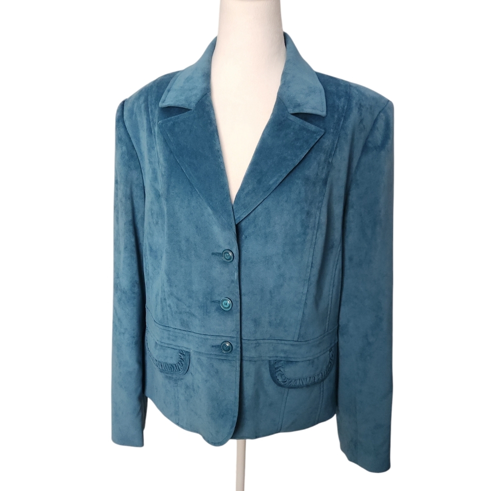 Tribal‎ Velvet Jacket Blazer  Size 16